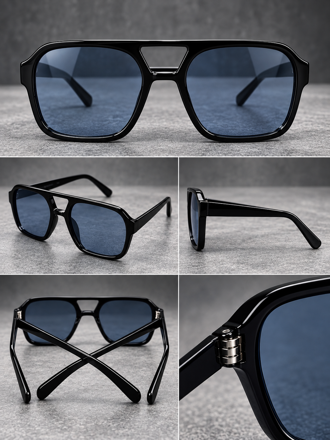 Lentes de Sol Estilo Aviador Doble Puente-thumbmail-10