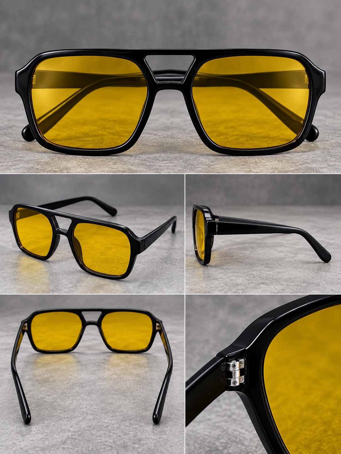 Lentes de Sol Estilo Aviador Doble Puente-zoom-11