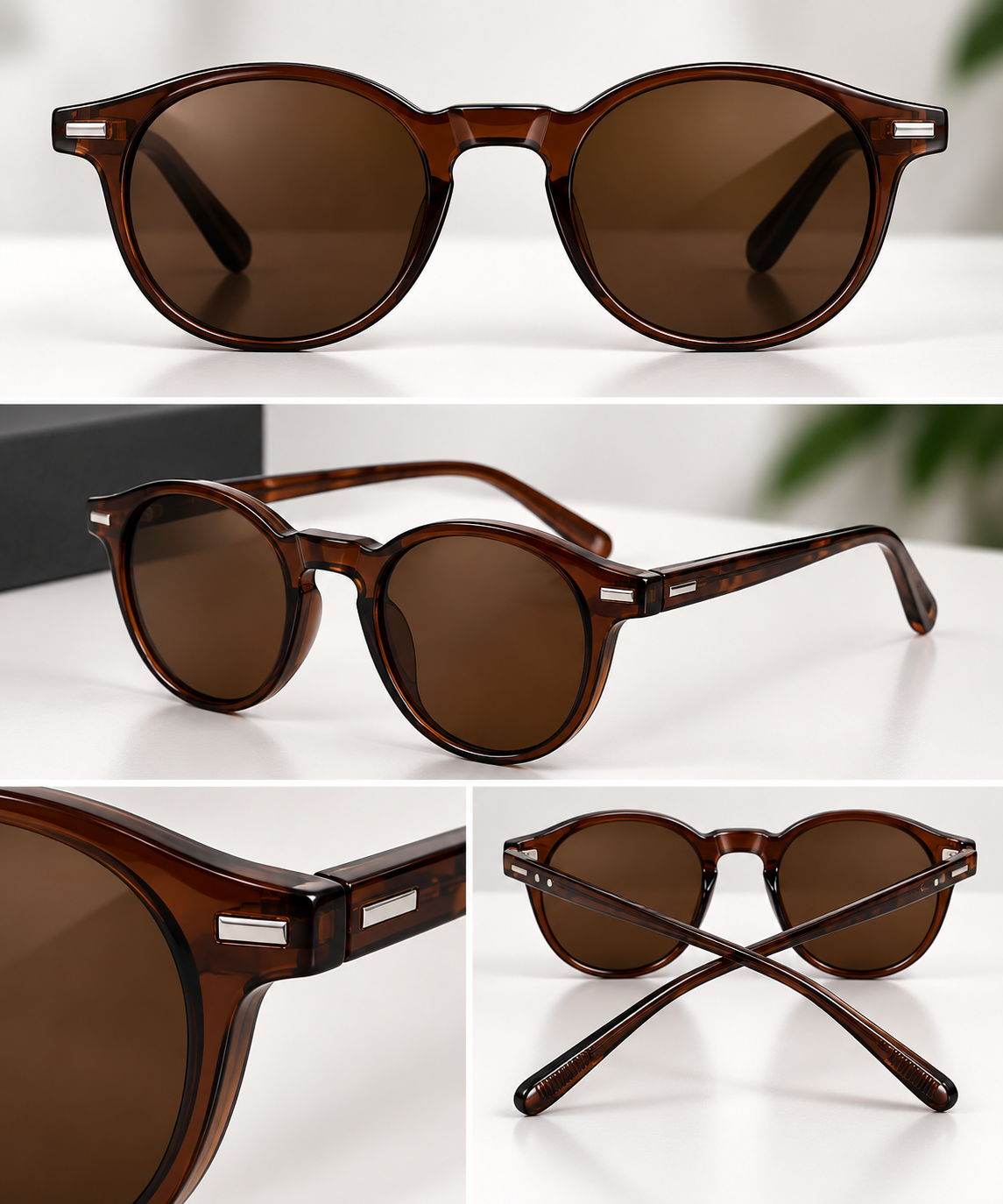 Lentes de Sol Redondos Ultra Livianos Unisex-zoom-4
