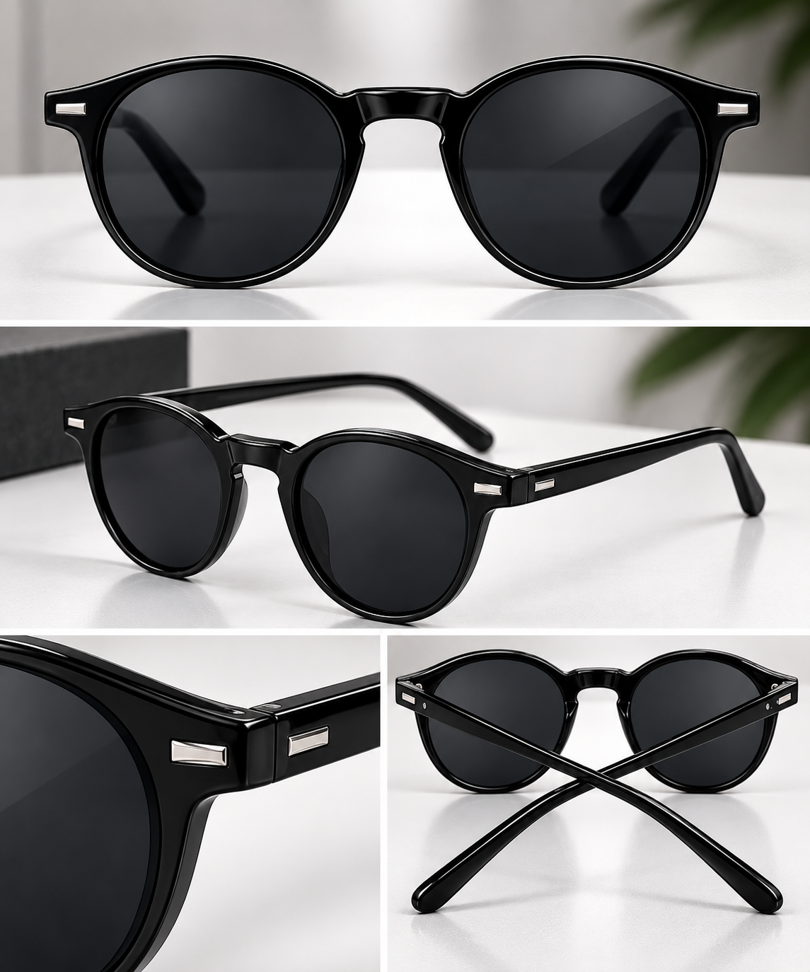 Lentes de Sol Redondos Ultra Livianos Unisex
