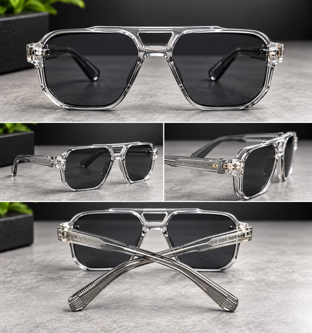 Lentes de Sol Piloto Doble Puente Unisex-zoom-5