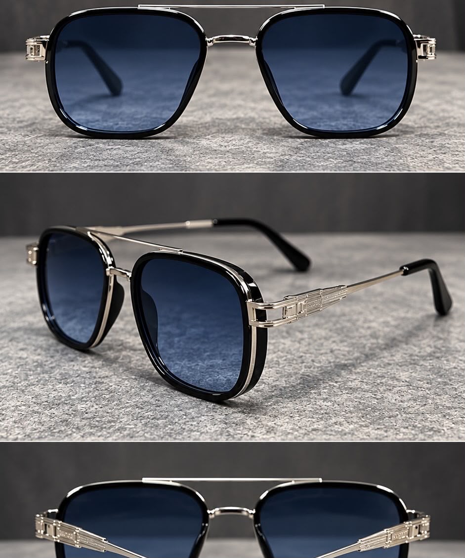 Lentes de Sol Metálicos Degradados Unisex-zoom-5