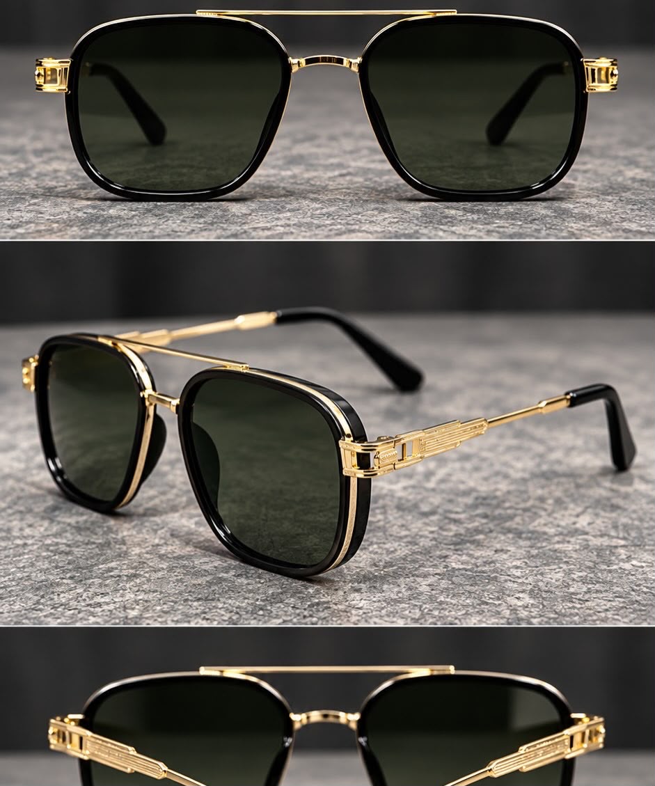 Lentes de Sol Metálicos Degradados Unisex-zoom-7