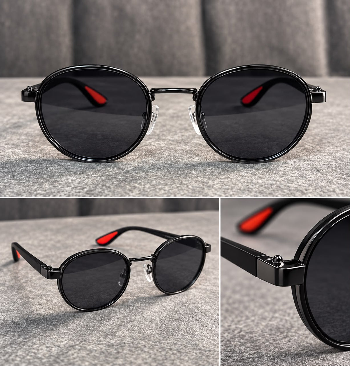 Lentes de Sol Redondos Steampunk-zoom-5