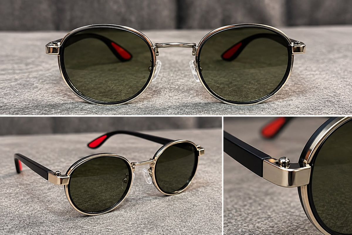 Lentes de Sol Redondos Steampunk-zoom-9