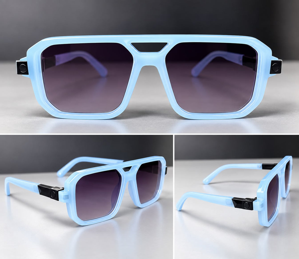 Lentes Aviador Armazón Óptico Cuadrado Premium-zoom-5