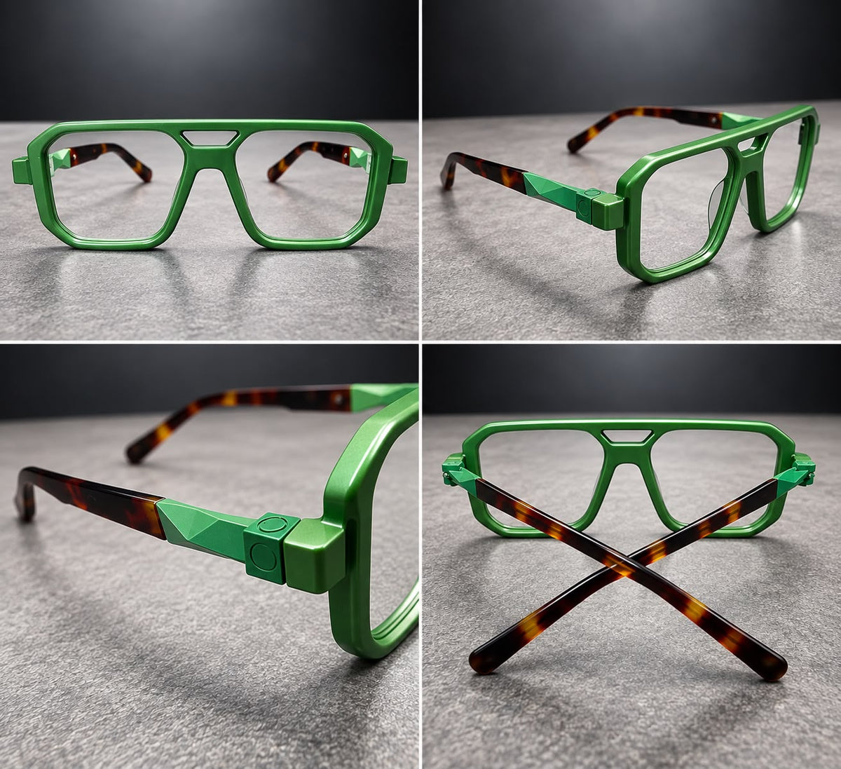 Lentes Aviador con Armazón Óptico Cuadrado-thumbmail-2