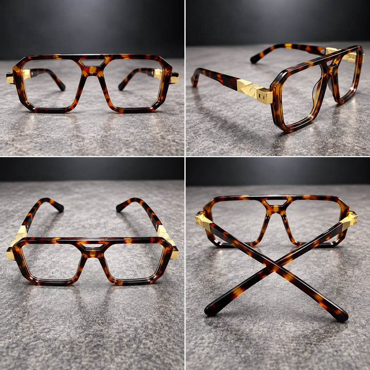 Lentes Aviador con Armazón Óptico Cuadrado-zoom-3