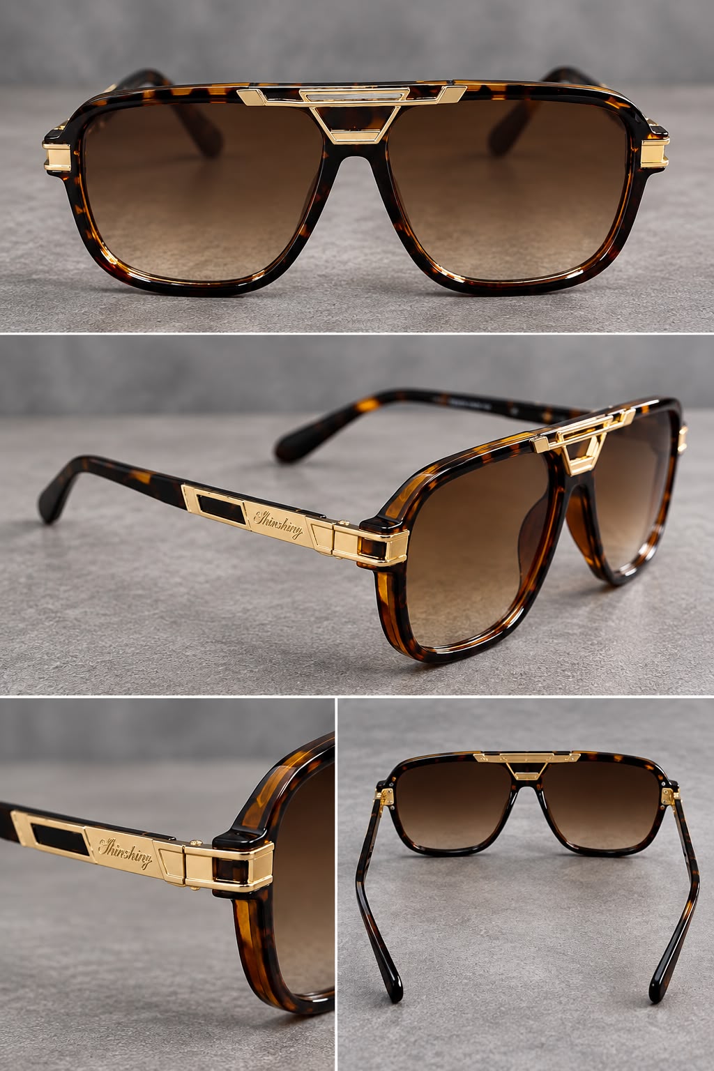 Lentes de Sol Aviador Doble Puente Premium-thumbmail-2