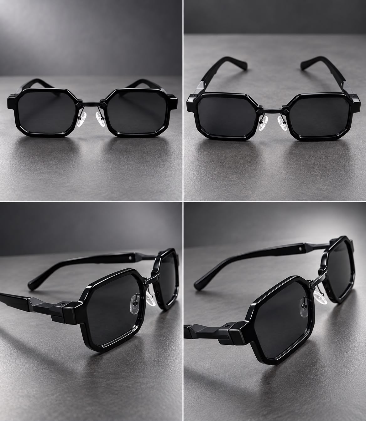 Lentes Cuadrados Retro Armazón Geométrico Premium-zoom-4