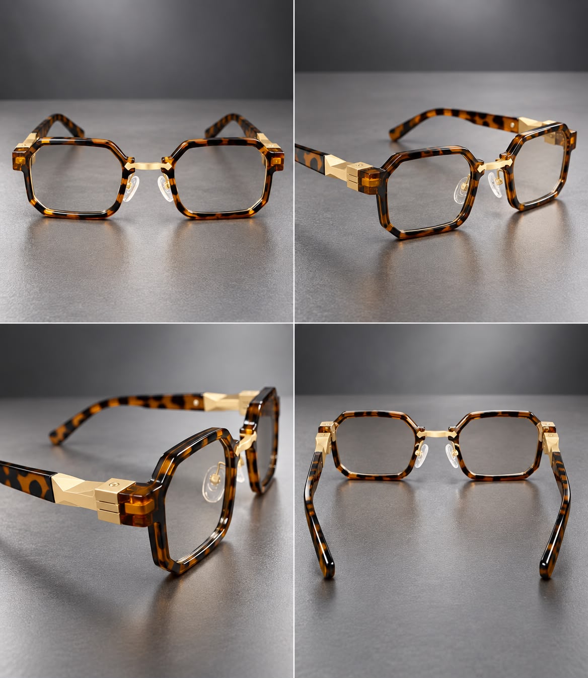 Lentes Cuadrados Retro Armazón Geométrico Premium-zoom-12