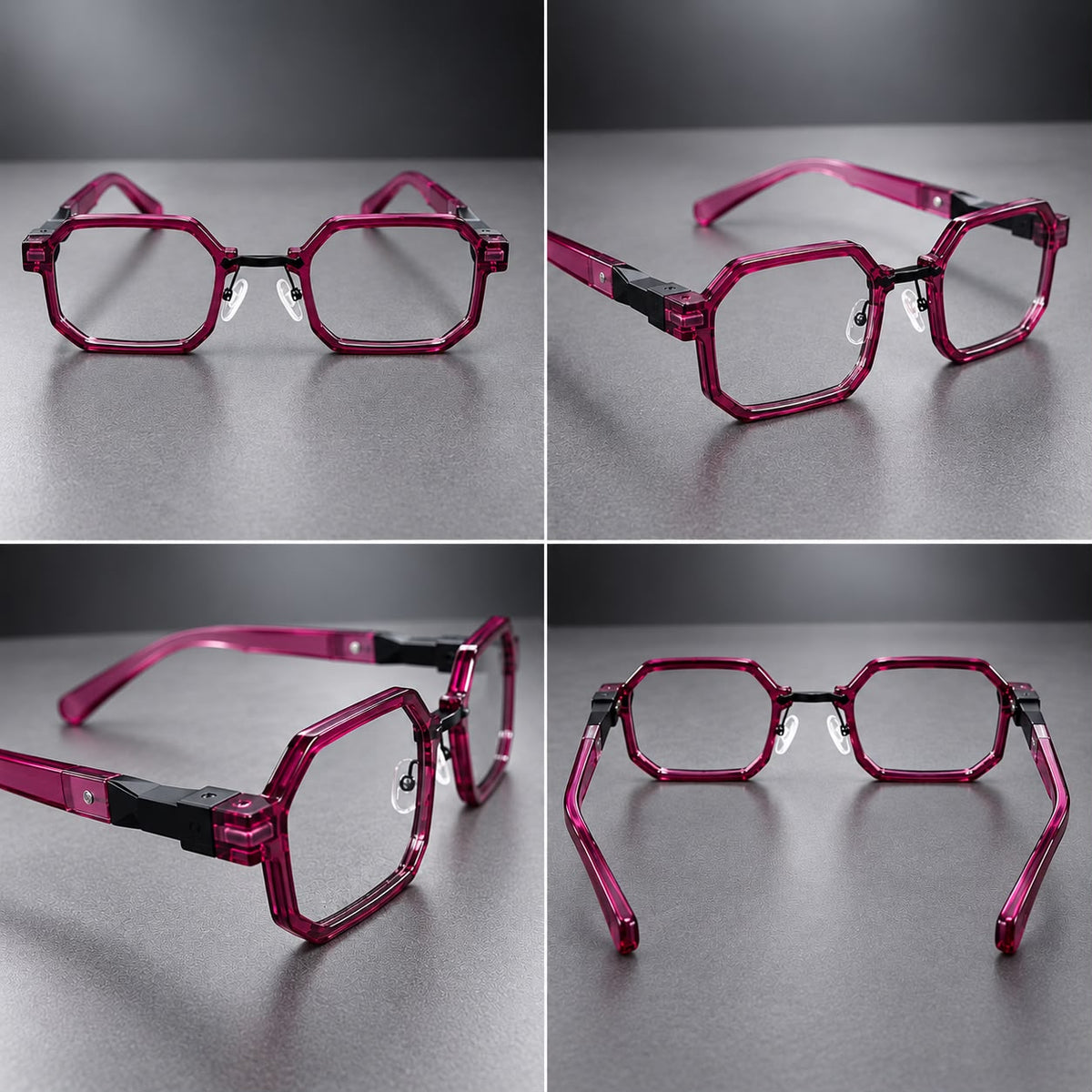 Lentes Cuadrados Retro Armazón Geométrico Premium-zoom-9