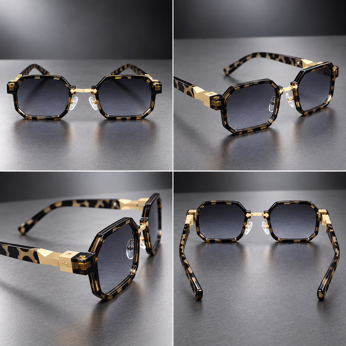 Lentes Cuadrados Retro Armazón Geométrico Premium-zoom-3