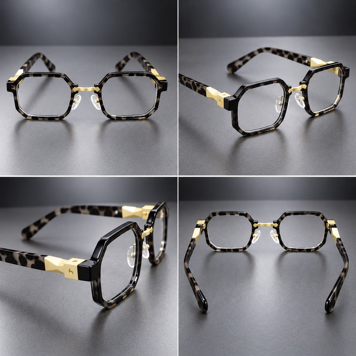 Lentes Cuadrados Retro Armazón Geométrico Premium-zoom-7