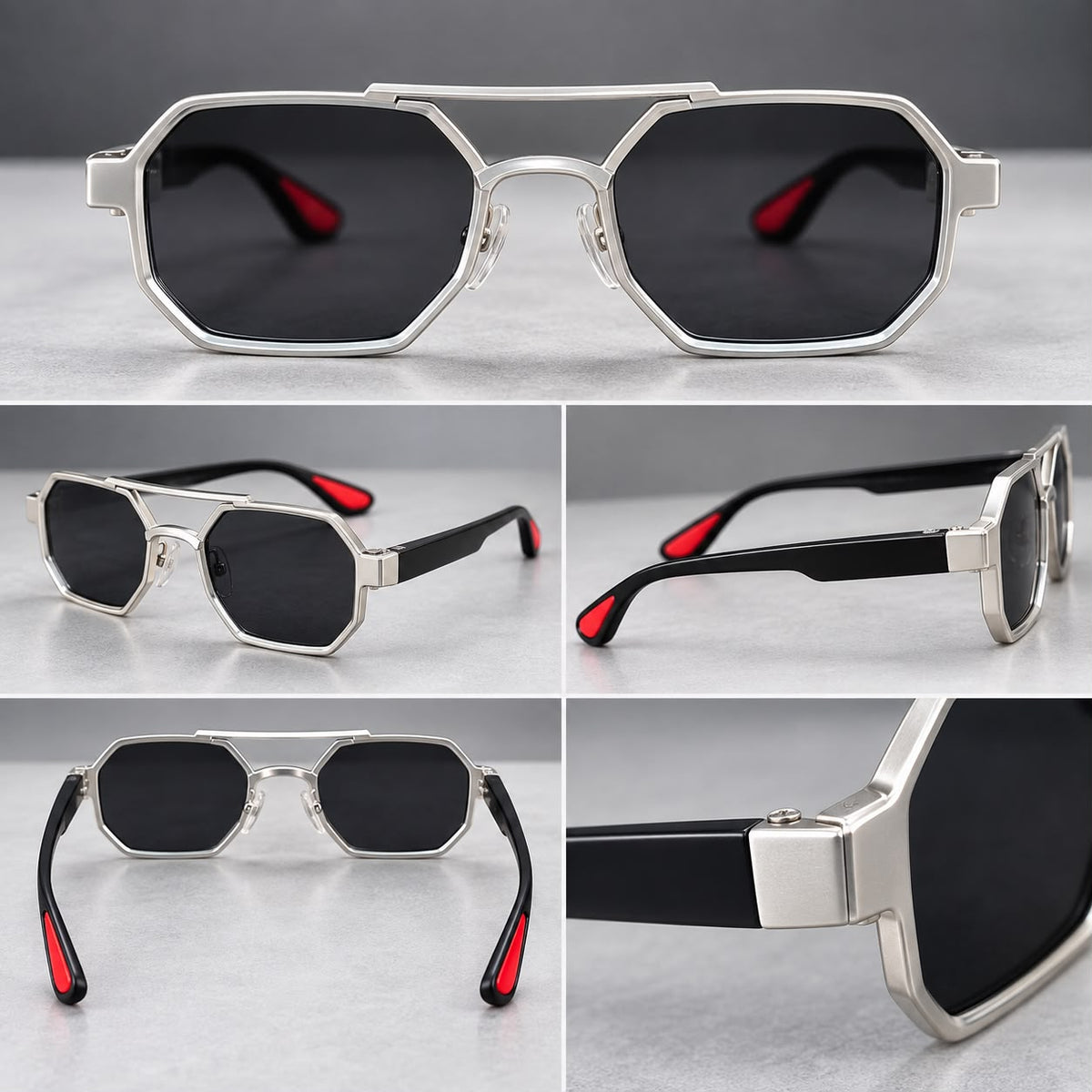 Lentes de Sol Urbanos Doble Puente Metálico-thumbmail-2
