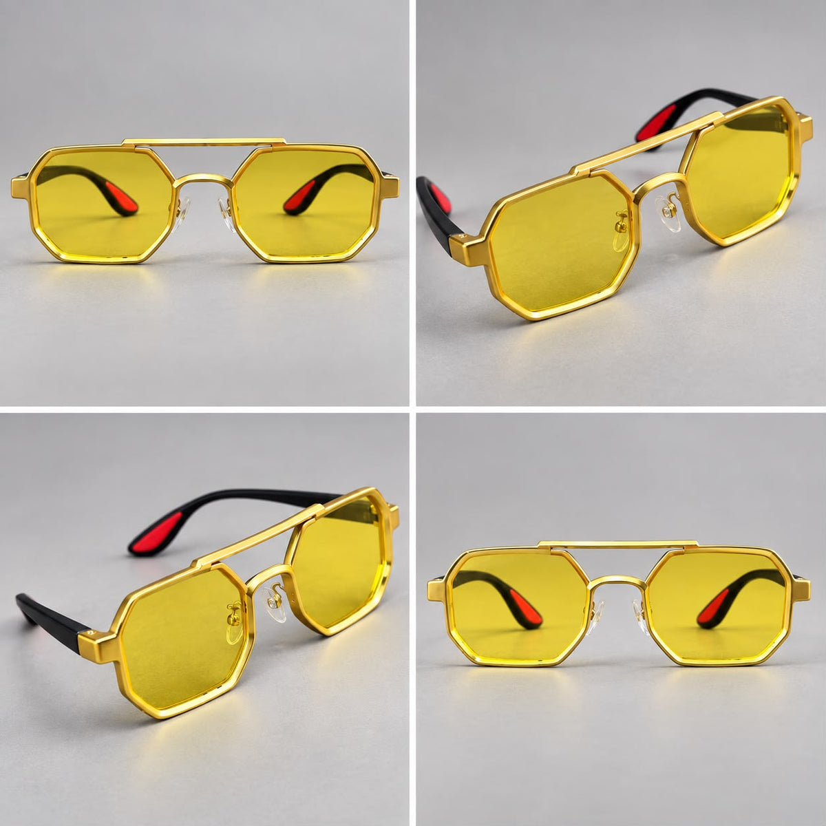 Lentes de Sol Urbanos Doble Puente Metálico-zoom-6