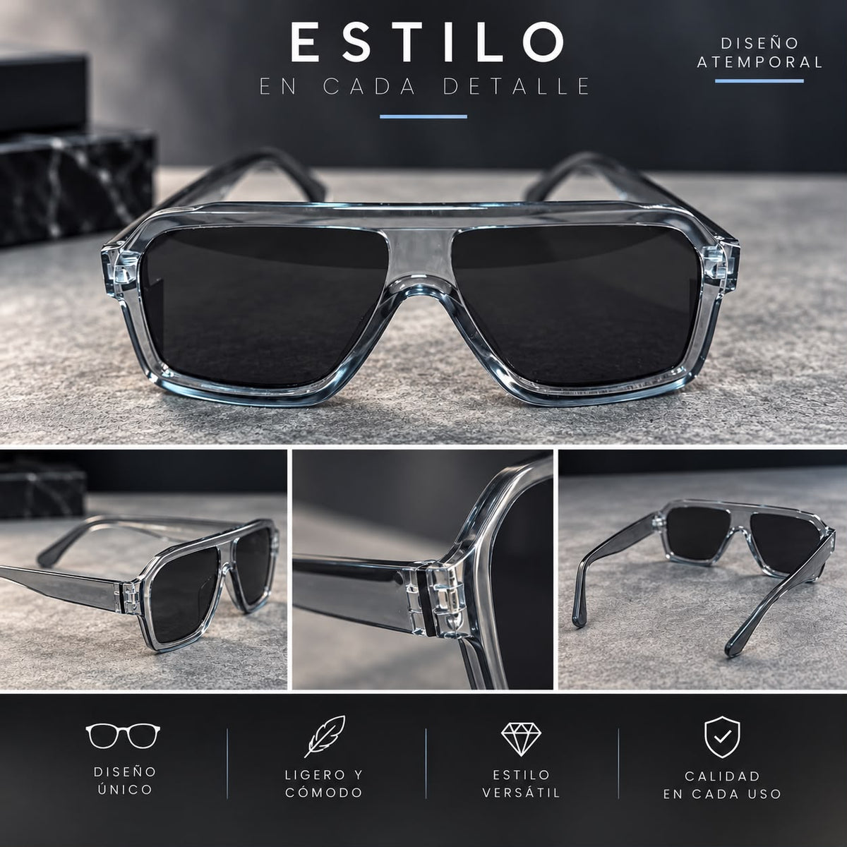 Lentes de Sol Shield con Visera Recta-zoom-5