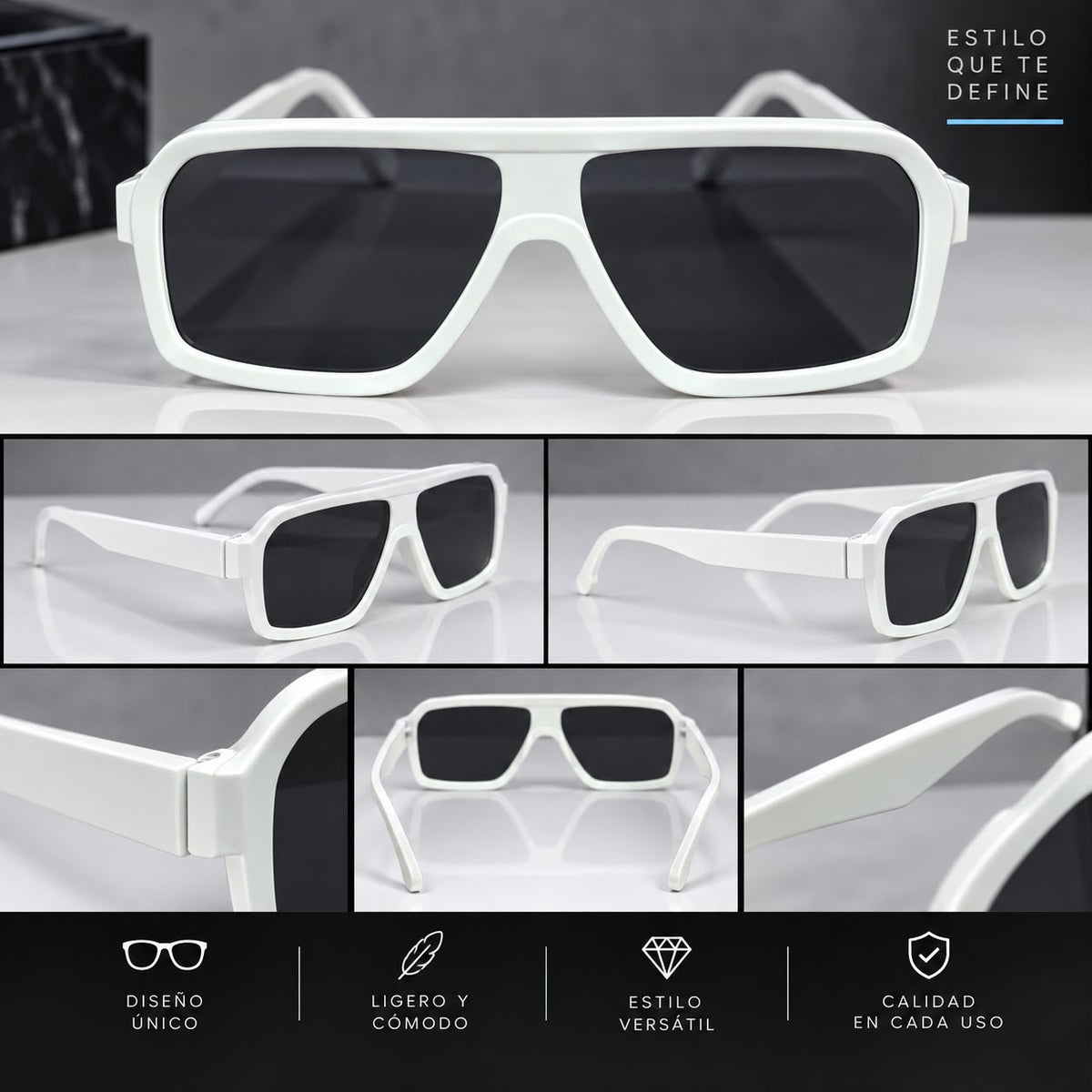 Lentes de Sol Shield con Visera Recta-zoom-8