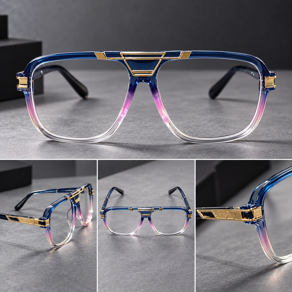 Lentes de Moda con Cristal Transparente y Oscuros-zoom-7
