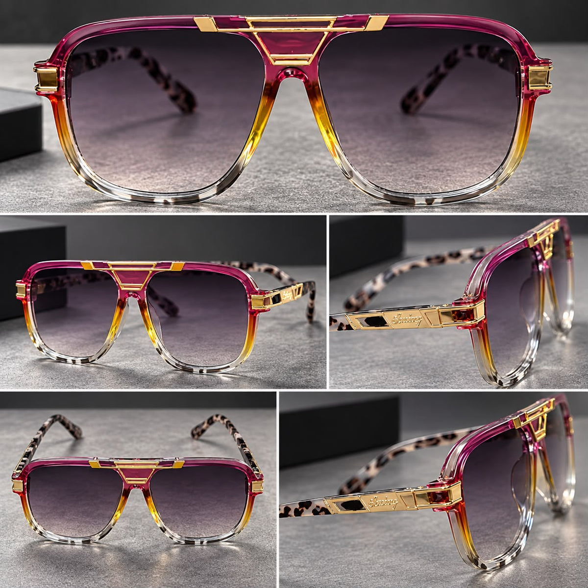 Lentes de Moda con Cristal Transparente y Oscuros-zoom-8