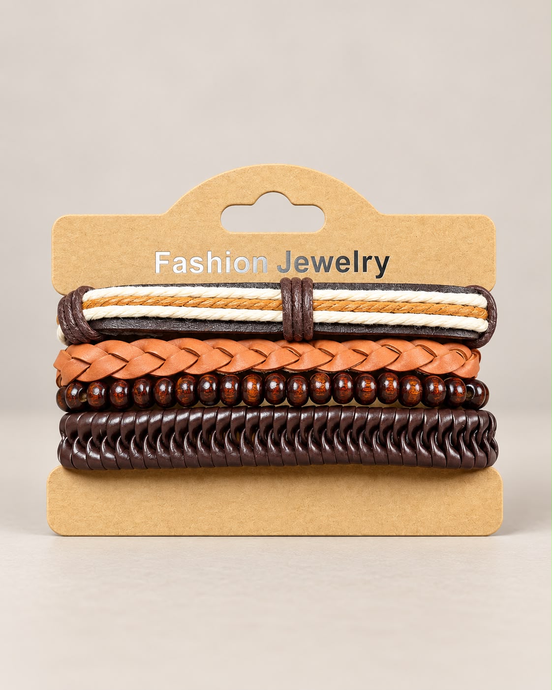 Pulseras Estilo Artesanal Multicapa con Dije-zoom-3