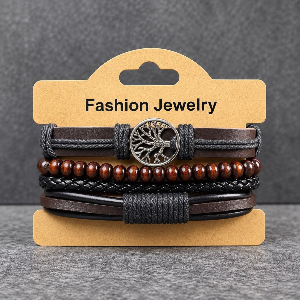 Pulseras Estilo Artesanal Multicapa con Dije-thumbmail-2