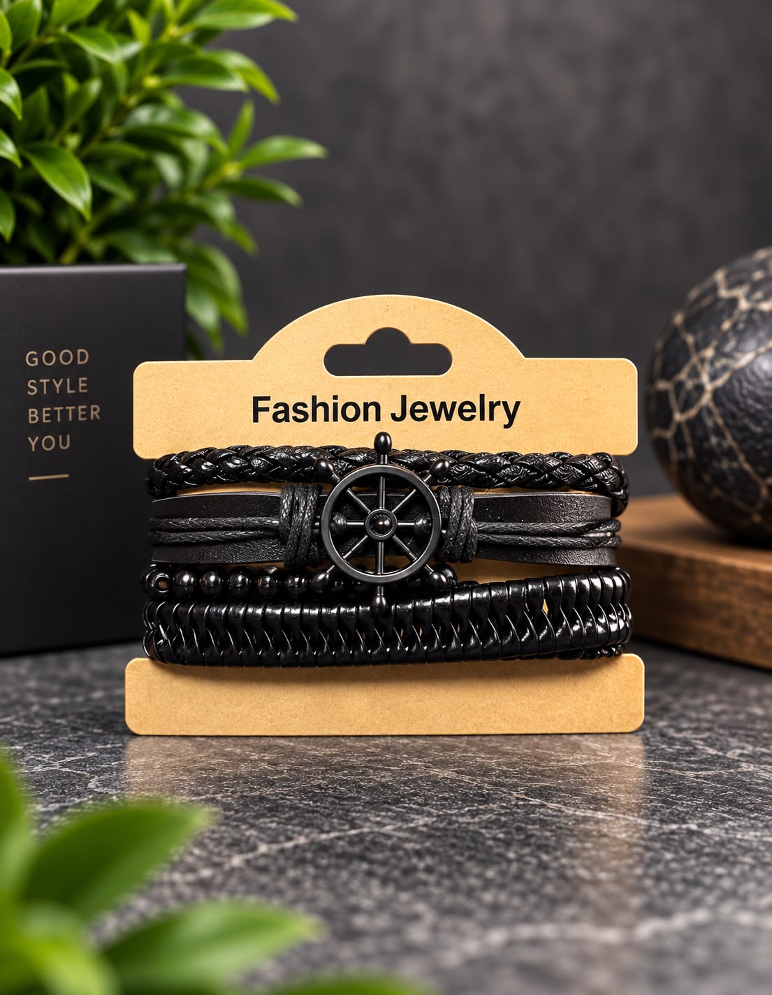 Pulseras Estilo Artesanal Multicapa con Dije-zoom-8
