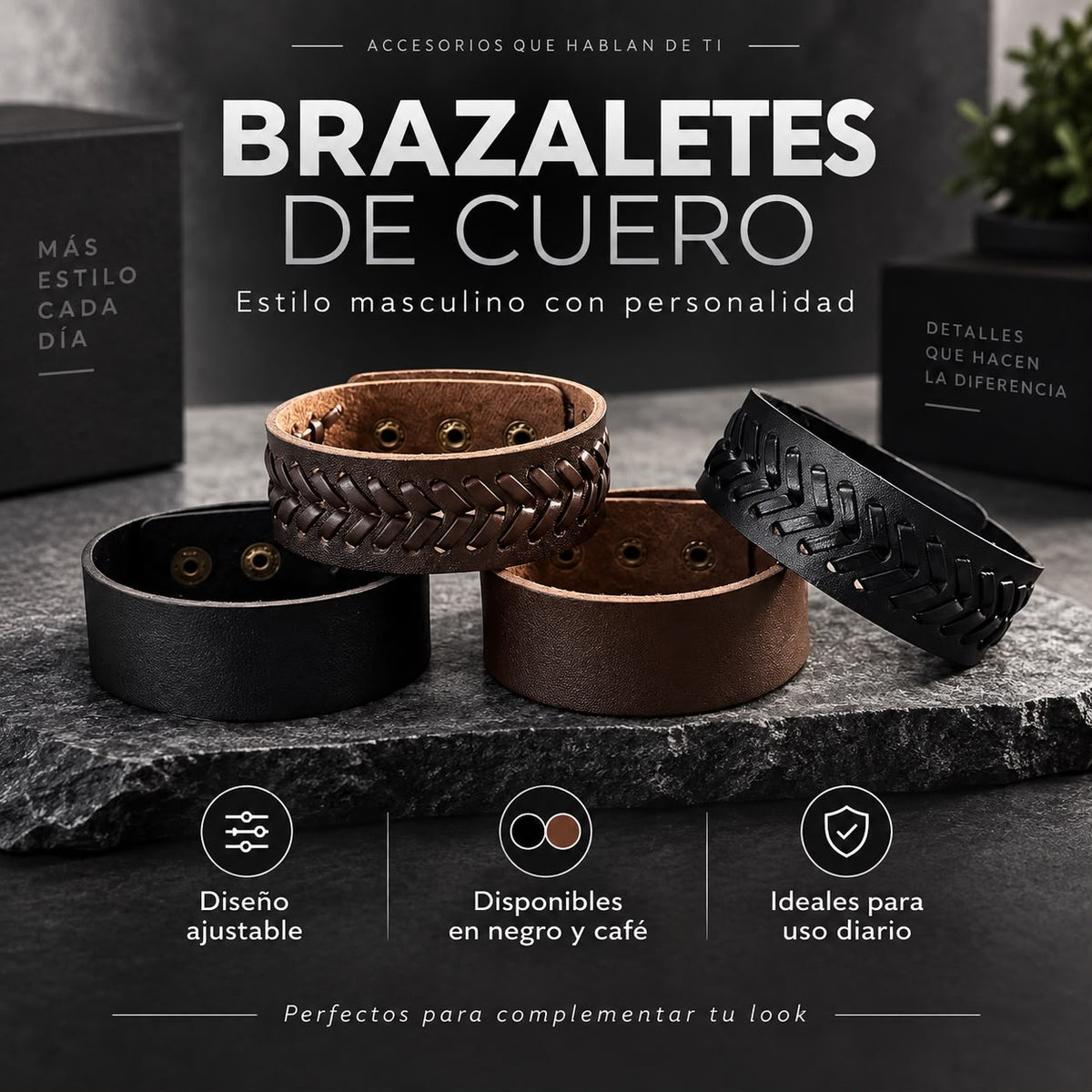 Brazaletes de Cuero para Hombre