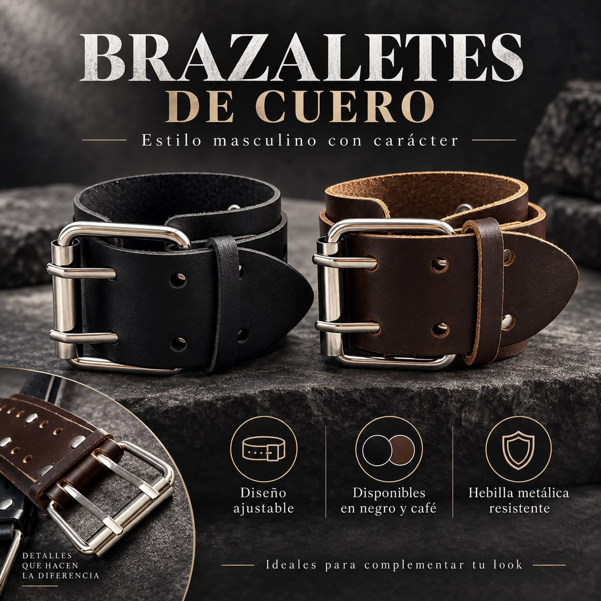 Brazalete con Hebilla Hombre