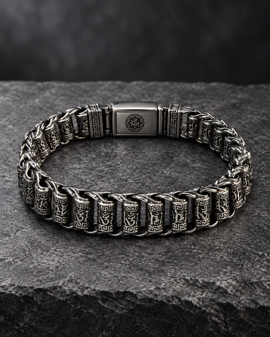 Brazalete Metálico Mantra Hombre-thumbmail-3