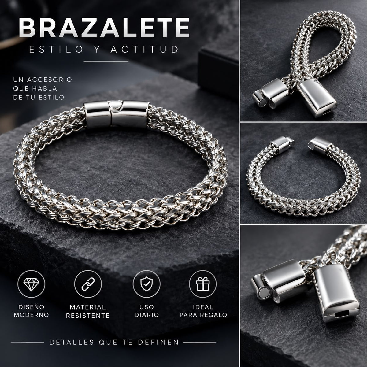Brazalete Cadena Gruesa Hombre