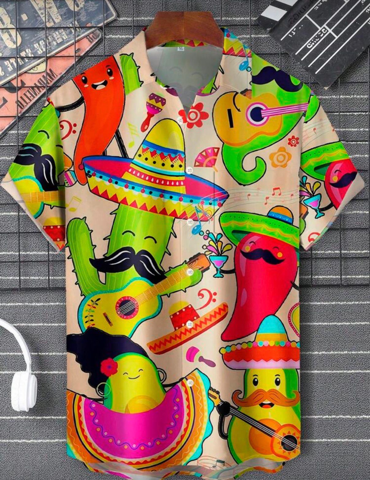Camisa Fiesta Mexicana Multicolor-3