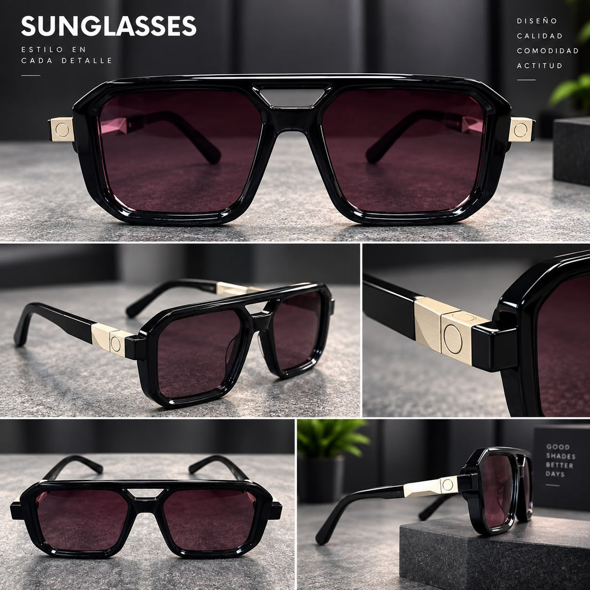 Lentes Aviador Armazón Óptico Cuadrado Premium-zoom-7